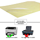 Benecreat 30 hojas transparente etiqueta autoadhesiva impermeable a4 en blanco transparente pet film label sticker para impresora láser suministros de oficina AJEW-BC0005-28-4