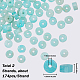 SUNNYCLUE 1 Box 348Pcs Flat Stone Beads Amazonite Crystal Stone Beads 4mm Flat Round Gemstone Beads String Disc Stone Beads Healing Energy Stones Spacer Loose Beads for Jewelry Making DIY Gifts G-SC0002-71-2