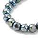 Electroplated Non-magnetic Synthetic Hematite Beads Strands G-G862-02-4