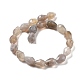 Chapelets de perles en agate grise naturelle G-P520-B08-01-3