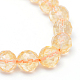 Faceted Round Natural Citrine Bead Strands G-R346-8mm-06-2