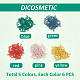 DICOSMETIC 50Pcs 5 Colors Lotus Link Charms Stainless Steel Hollow Flower Connector Charm Blue Green Pink Red Yellow Lotus Flower Pendant for DIY Bracelets Earrings Jewelry Making Charms STAS-DC0007-98-5