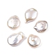 Perle di perle keshi barocche naturali PEAR-N020-L13-1