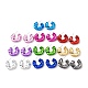 Boucles d'oreilles en acrylique à anneau torsadé EJEW-P251-16-1