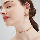 HOBBIESAY 20Pcs Brass Stud Earring Findings KK-HY0001-13-7