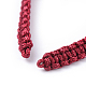 Création de bracelets de corde en nylon tressée X-AJEW-M001-M-3