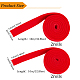 BENECREAT 4 Rolls 2Sizes Red Wool Felt Ribbon AJEW-BC0003-26-2