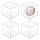 Caja de exhibición cuadrada de béisbol acrílica ODIS-WH0002-78-1