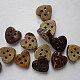 Carved 4-hole Basic Sewing Button in Heart Shape NNA0Z13-1