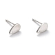 Accessoires de puces d'oreilles en 304 acier inoxydable STAS-L211-05C-P-1