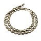 Faceted Oval Natural Pyrite Beads Strands G-I126-13-14x10mm-2