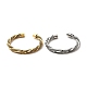 304 bracelet manchette ouverte en corde torsadée en acier inoxydable pour femme BJEW-P283-16M-1