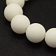 Frosted Round Opaque Glass Beads Strands G-K086-12mm-1