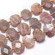 Chapelets de perles de sunstone naturelle naturelles G-K223-50A-1