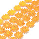 光沢のある粉末ポリエステルリボン  花  オレンジ  5/8インチ（17mm）  約2ヤード/ロール（1.8288メートル/ロール） X-SRIB-S048-04F-3
