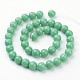 Chapelets de perles rondes en jade de Mashan naturelle X-G-D263-10mm-XS19-3