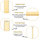 ベネクレアブラスビッグペンダント  空白タグのスタンプ  長方形  ゴールドカラー  55x5x1mm  穴：1mm  30個/箱 KK-BC0001-55G-4