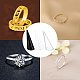サニークルー12個3色アクリルクリスタル指輪ホルダーアクリル指輪ディスプレイジュエリーホルダー結婚指輪ディスプレイコーンサポートホルダーフィンガー指輪はアクセサリー店の寝室を表します RDIS-SC0001-02-5