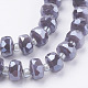Electroplate Opaque Glass Beads Strands EGLA-E051-PL8mm-A03-3