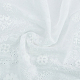 Gorgecraft 2 yardas rollo de encaje de algodón blanco tela de ajuste de encaje 11.33 de ancho para borde festoneado decoraciones para vestido mantel cortina banda para el cabello OCOR-WH0057-19-4