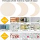 NBEADS 5 Pcs Acrylic Wooden Moon Phase Mirror DIY-WH0167-48A-5