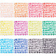 Craspire 12 Blatt 12 Farben PVC selbstklebende Etikettenaufkleber DIY-CP0008-51-1