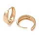 Plain Brass Hoop Earrings EJEW-M238-42KCG-2