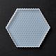 ハニカムテーマ六角カップマットシリコンモールド  レジン型  DIYUV樹脂とエポキシ樹脂のクラフトメイキング用  ホワイト  12.4x11x0.9cm DIY-I088-07-2