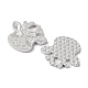 Rhodium Plated 925 Sterling Silver Charms STER-C003-13P-2