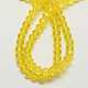 Handmade Imitate Austrian Crystal Faceted Rondelle Glass Beads X-G02YI083-2