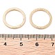 Соединительные кольца из латуни с текстурой KK-U028-12G-2