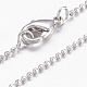 Brass Ball Chain Necklaces X-MAK-L009-06P-1