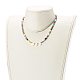 Set di bracciali e collana di perle di vetro placcato SJEW-JS01200-3