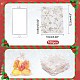 Bolsas de regalo de organza de copo de nieve de navidad OP-WH0012-03-2