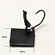 Brass Square Leverback Earring Findings KK-I006-B-NF-2