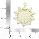 Подвески из сплава и страза PALLOY-R151-49G-01-3