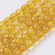Chapelets de perles en cristal de quartz naturel G-G099-F6mm-19-1