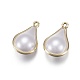 Colgantes de perlas de imitación de plástico abs KK-T039-22G-2