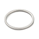 304 anillo de dedo simple de acero inoxidable para mujeres y hombres. RJEW-F152-05P-E-2