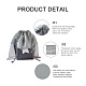 Givenny-EU 8Pcs 4 Colors Blank Non-Woven DIY Craft Drawstring Storage Bags ABAG-GN0001-10B-4