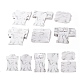 Pandahall elite 120 pcs 6 estilos tarjetas de presentación de papel con patrón de mármol CDIS-PH0001-29-1