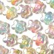 110pcs 5 couleurs perles acryliques transparentes TACR-LS0001-05-4