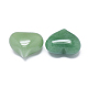 Piedra de palma de corazón de aventurina verde natural G-F637-11A-2