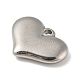 304 Stainless Steel Stamping Blank Tag Heart Pendants STAS-G218-08P-04-2