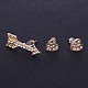 Alloy Rhinestone Stud Earrings Jewelry Sets EJEW-F121-01G-8