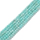 Chapelets de perles en amazonite naturelle G-F461-12-4mm-01-1