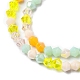 Electroplate Glass Beads Strands EGLA-D018-02D-3