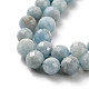 Chapelets de perles en aigue-marine naturelle G-E561-25-9mm-3