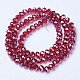 Electroplate Glass Beads Strands EGLA-A034-T1mm-A06-2