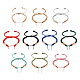10Pcs 10 Colors Adjustable Nylon Cord Braided Bracelet Making MAK-TA0001-15-1